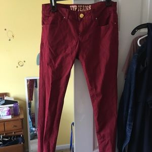 Colored skinny jeans